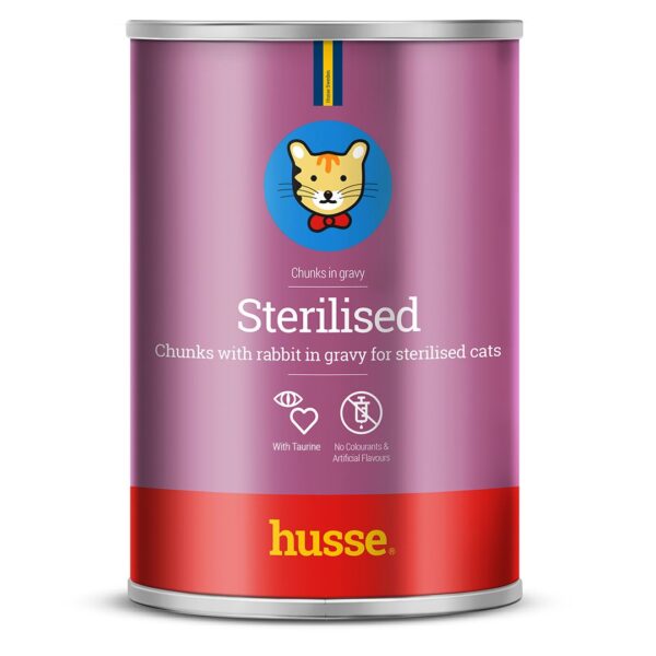 Blötmat katt - Sterilised Kanin 415g, bitar i sås med tillsatt taurin