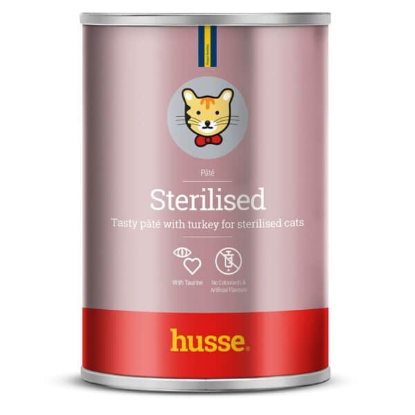 Blötmat katt - Sterilised, paté kalkon, 400g