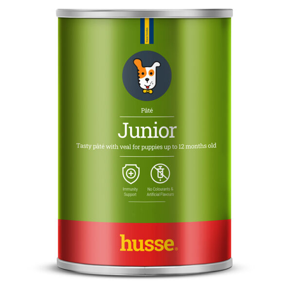 Våtfoder hund, Junior pâté 400g med kalvkött & torkad ginseng