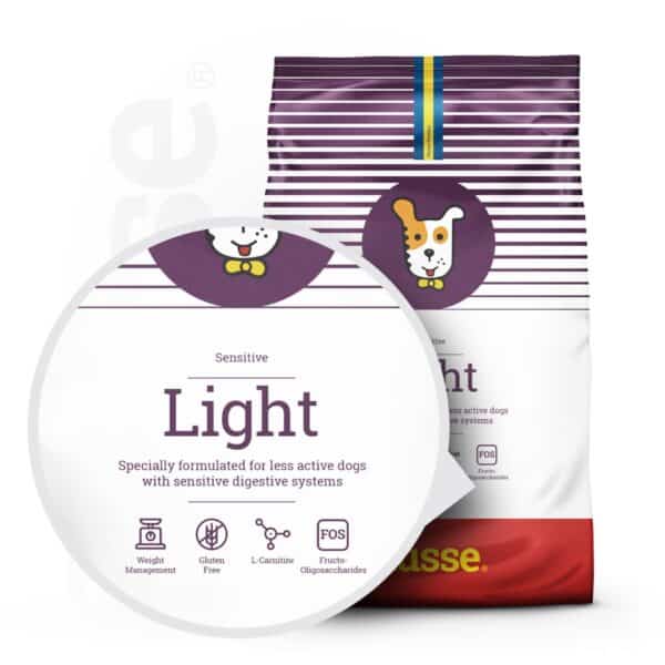 Hundmat - Sensitive Light 12,5kg, glutenfritt torrfoder för viktkontroll - Bild 2