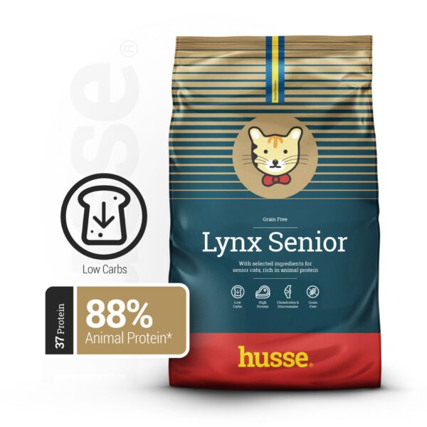 Kattmat - Lynx Senior 7kg, spannmålsfritt torrfoder för äldre katter