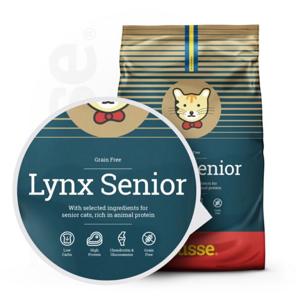 Kattmat - Lynx Senior 7kg, spannmålsfritt torrfoder för äldre katter - Bild 2