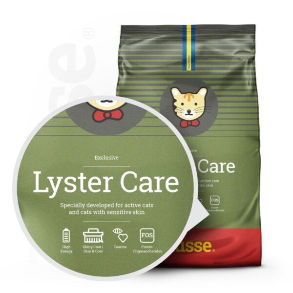 Kattmat - Exclusive Lyster Care 7kg, torrfoder för katter med känslig hud och päls - Bild 2