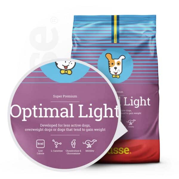 Optimal Light, | Torrfoder för hundar med måttligt energiinnehåll för en optimal viktkontroll