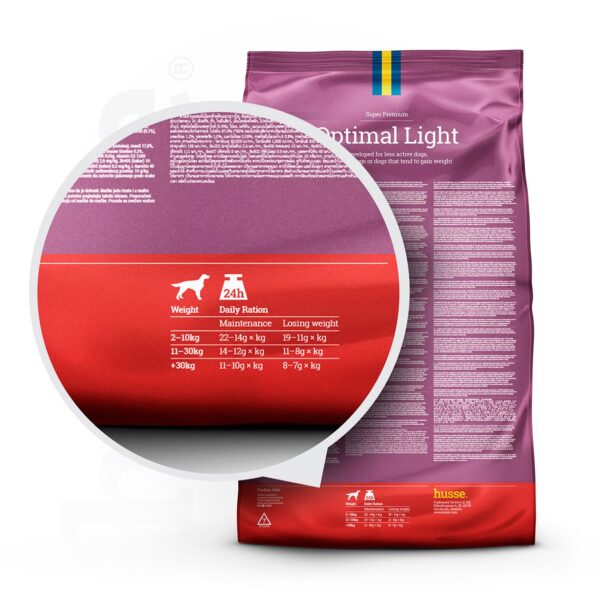 Optimal Light, | Torrfoder för hundar med måttligt energiinnehåll för en optimal viktkontroll