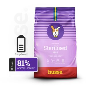 Hundmat - Sterilised Mini 2kg, komplett torrfoder för små raser, med högt proteininnehåll