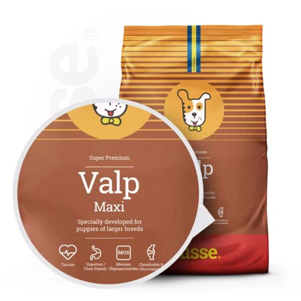 Valp Maxi, 12 kg | Stödjer utvecklingsbehoven hos stora rashundvalpar.