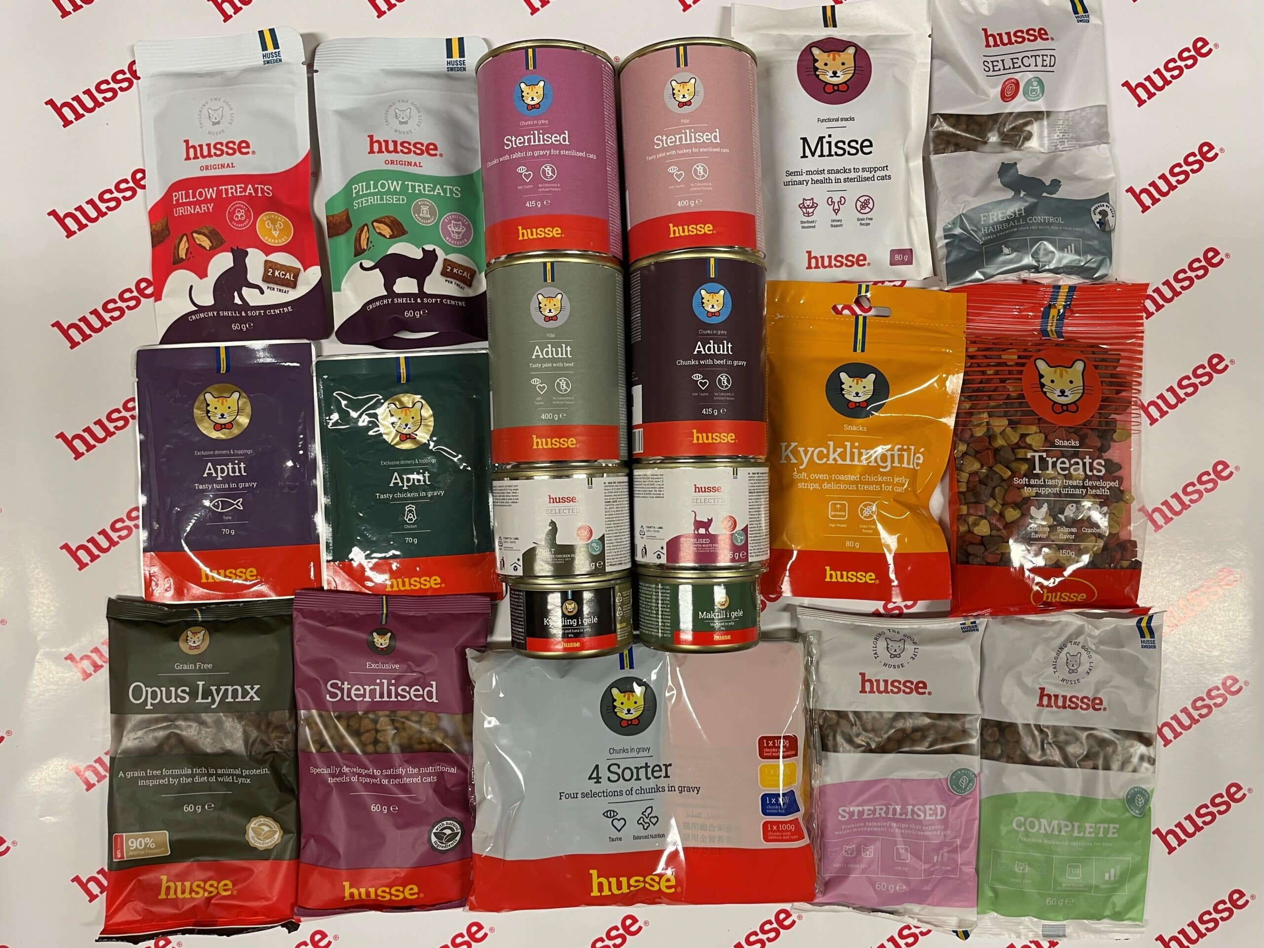 Husse smakbox för katt – Godis och våtfoder