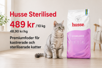 Husse Sterilised kattmat 10 kg för kastrerade och steriliserade katter
